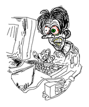 AI email marketing software dashboard illustration